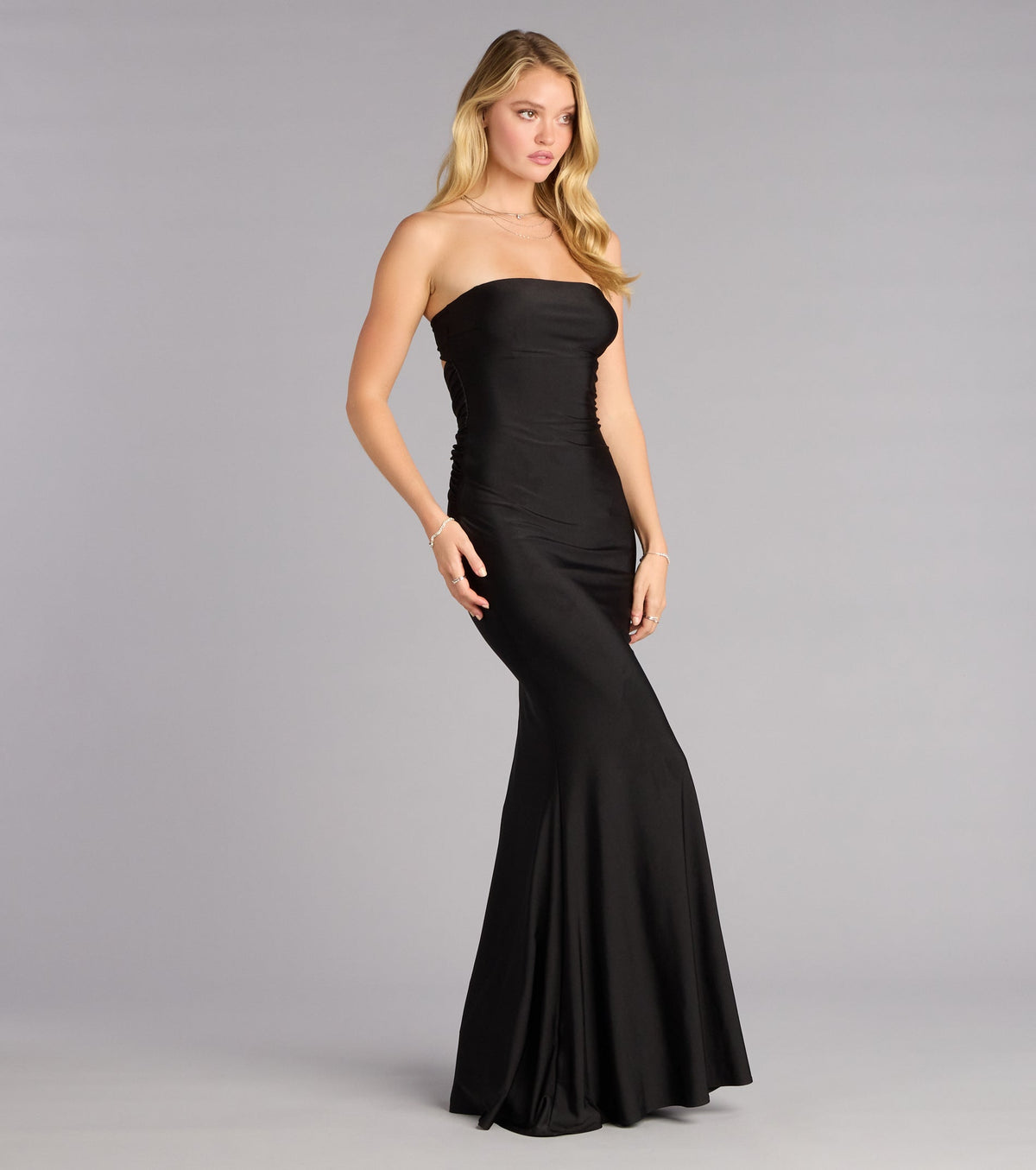 Margret Strapless Cutout Mermaid Formal Dress