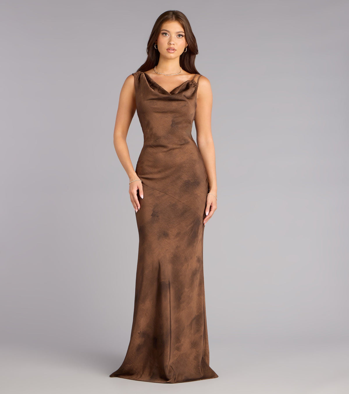 Camille Satin Halter Mermaid Formal Dress