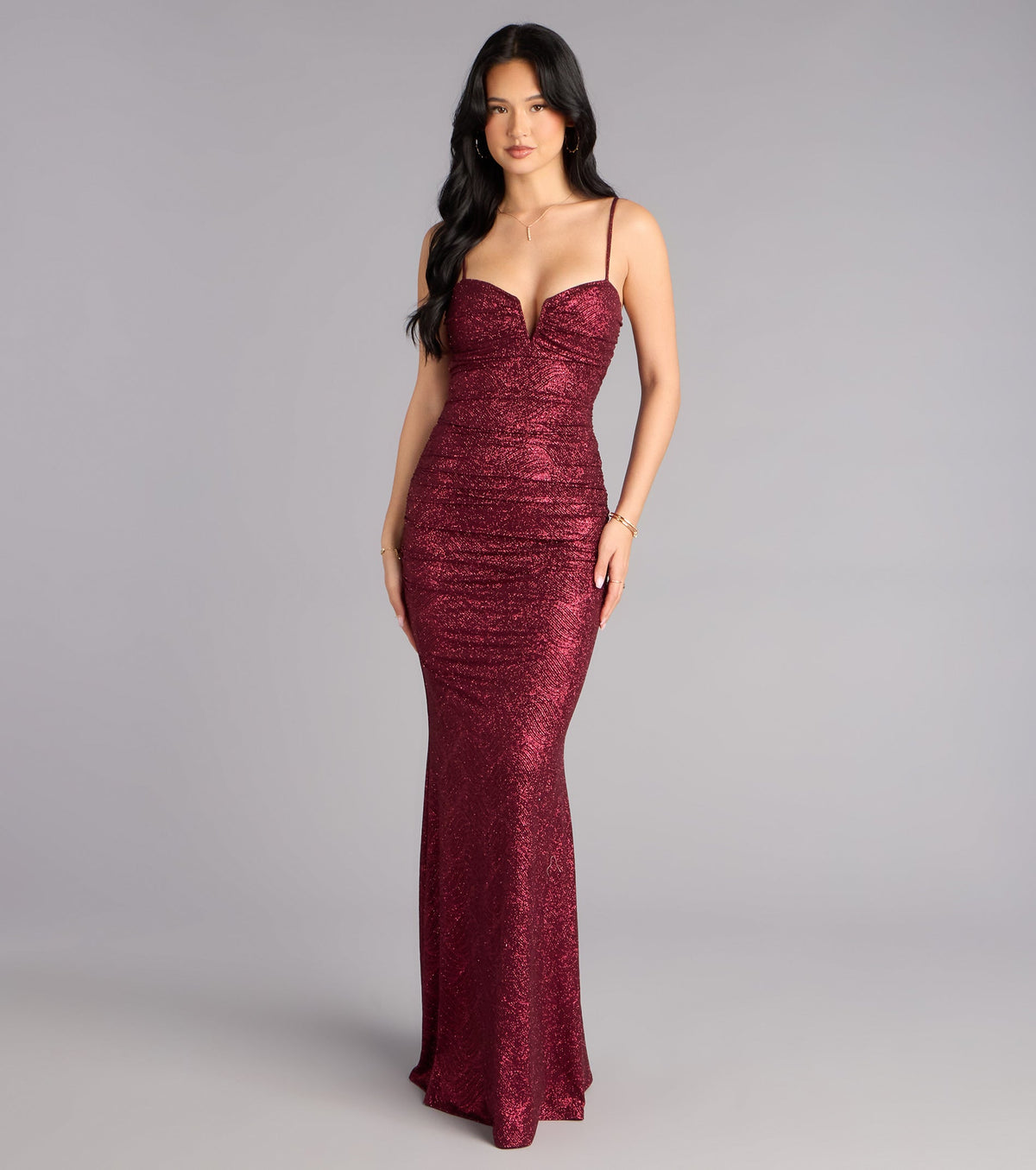 Tonya Glitter Mermaid Formal Dress