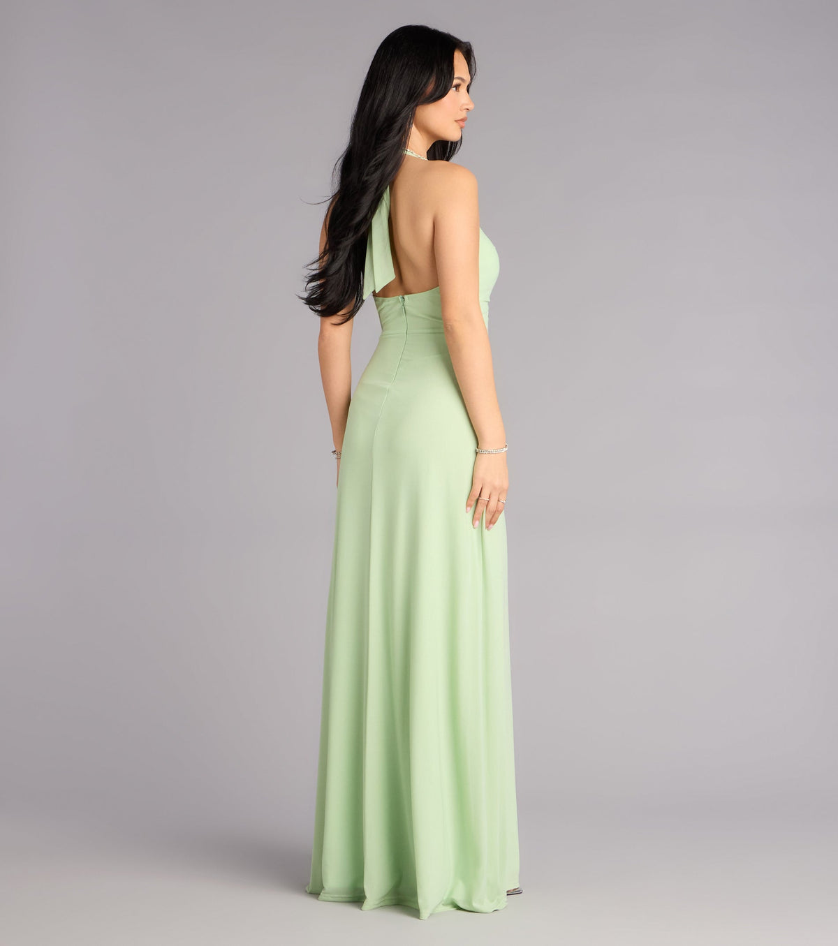 Kendall Mesh A-Line Formal Dress