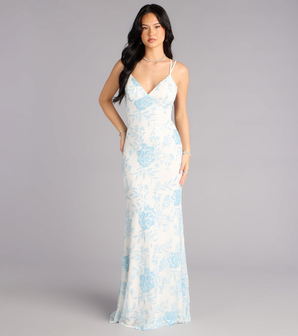 Manisha Floral Mermaid Formal Dress