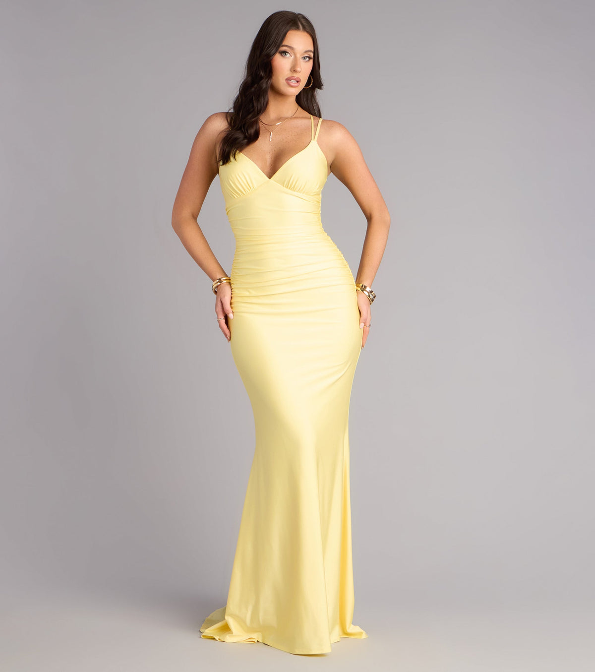 Amelia Lace-Up Mermaid Formal Dress