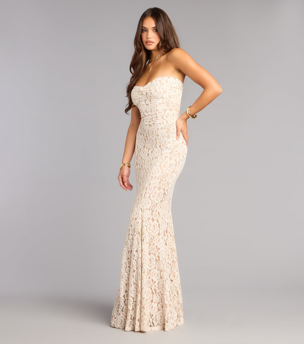 Isabelle Lace Sweetheart Mermaid Formal Dress