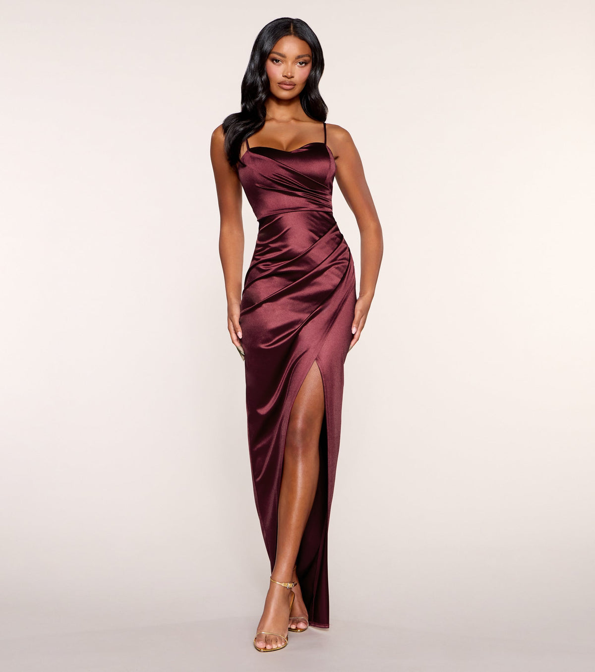 Avery Sweetheart Mermaid Satin Formal Dress