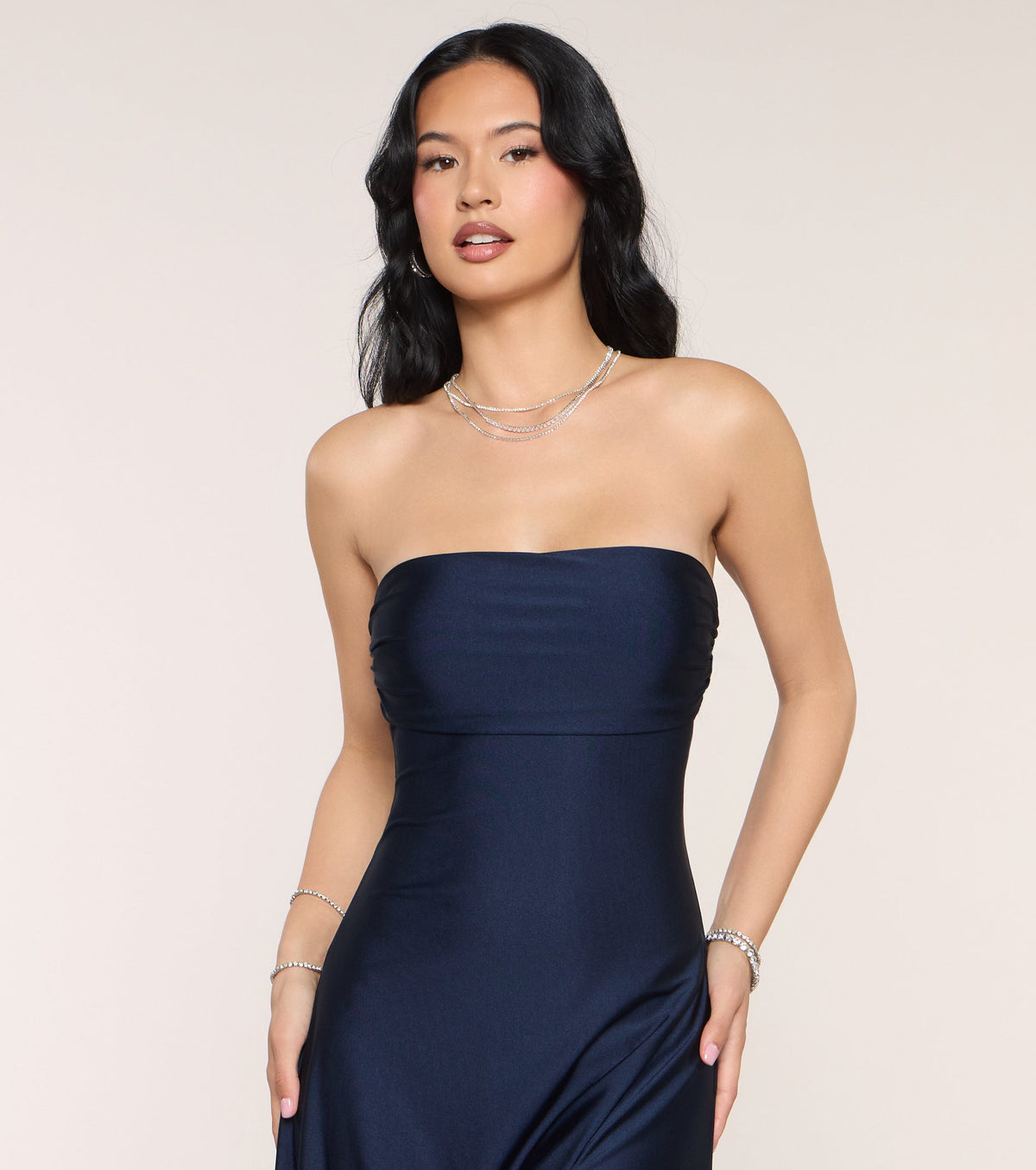 Ally Strapless A-Line Formal Dress