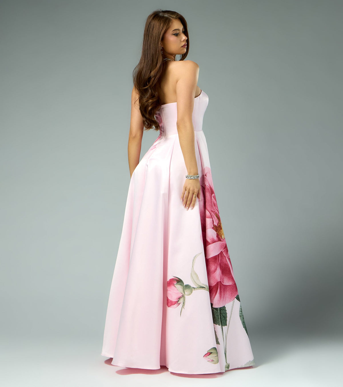 Susan Floral A-Line Ball Gown