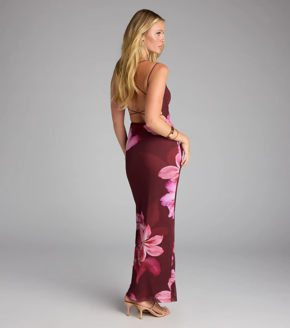 Vacay Dream Floral Strappy Maxi Dress