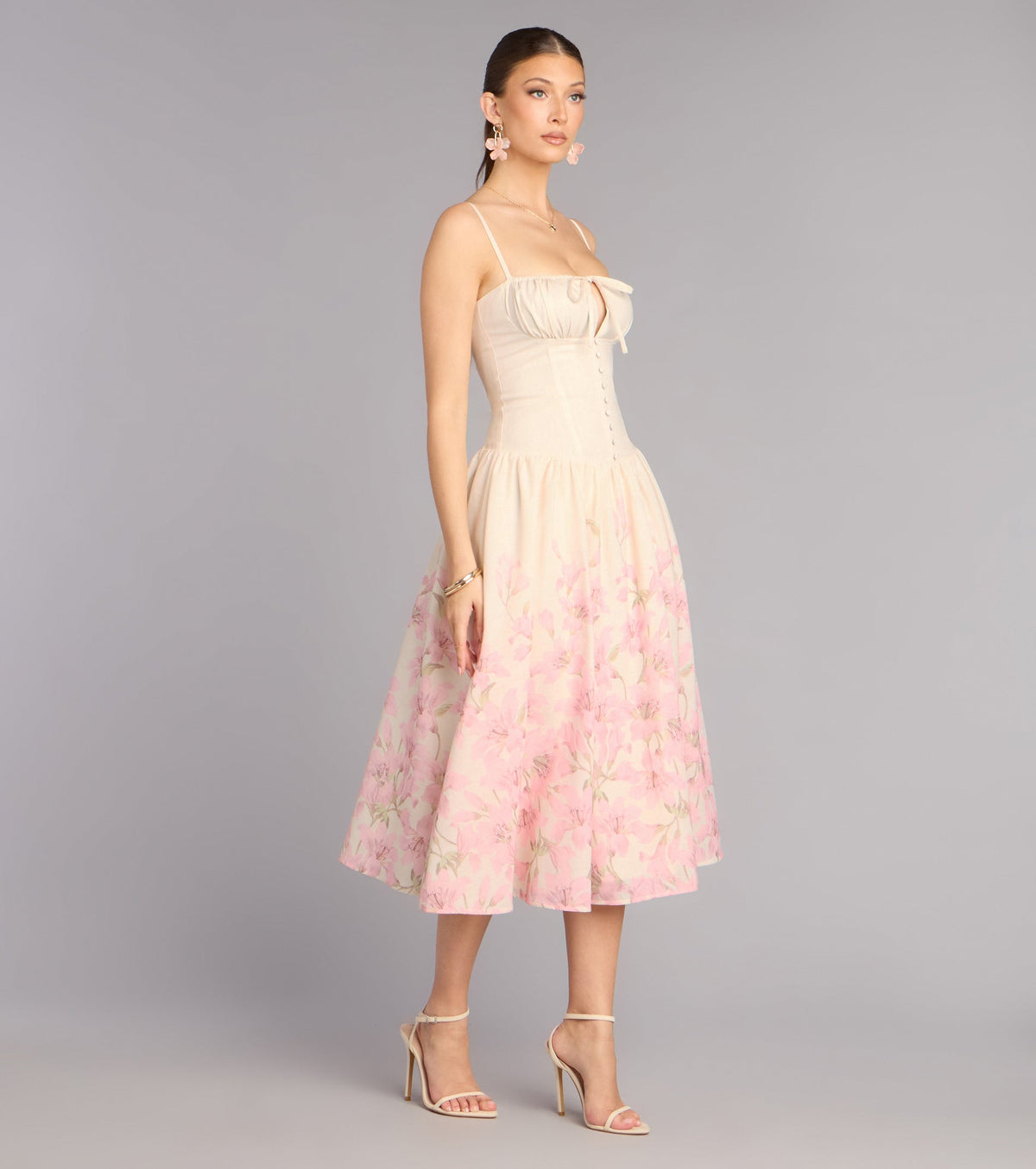 Daydream Bloom Floral Print Midi Dress