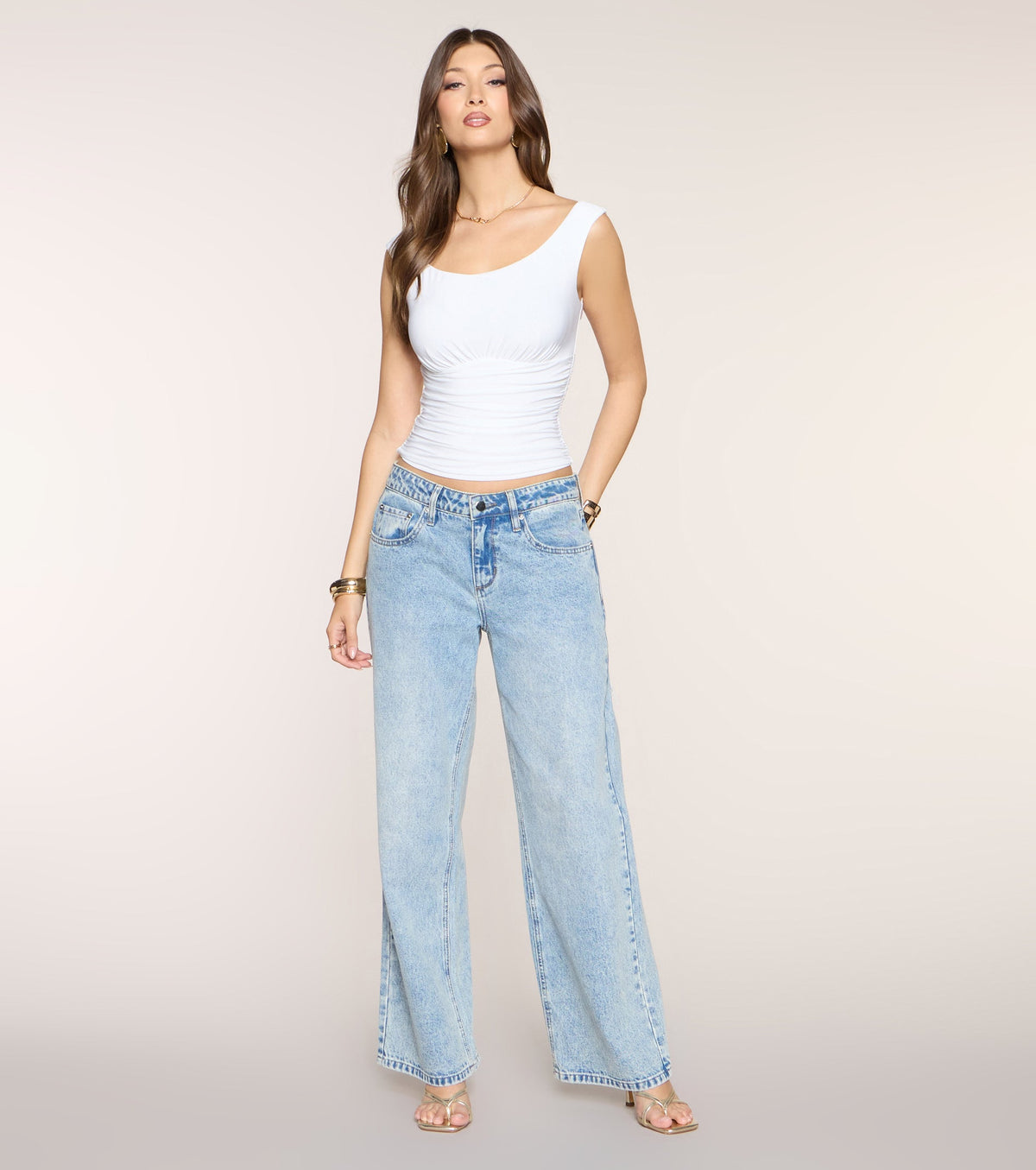 Everyday Sculpt Ruched Tank Top