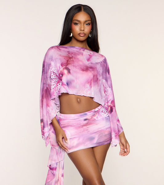 Dreamy Daze Butterfly Poncho Top