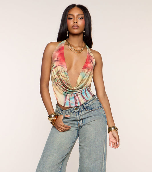 Heat Check Halter Crop Top