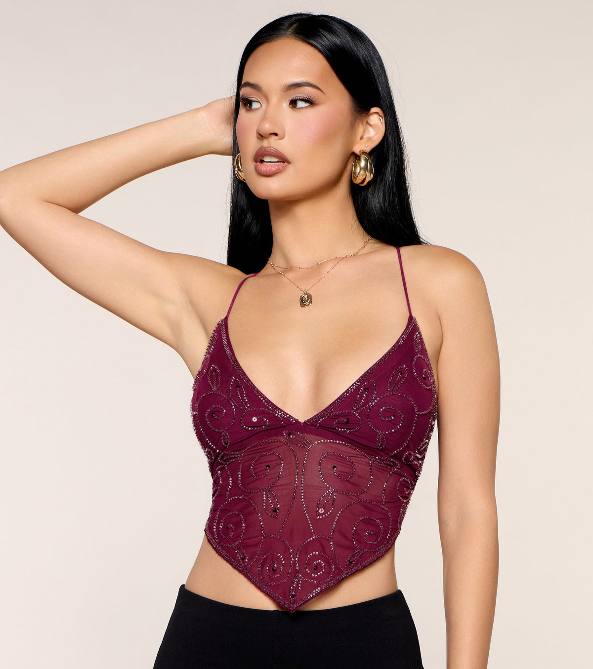 Delicate and Daring Strappy Crop Top