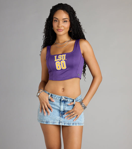 Game Day Glam LSU® Jersey Corset Crop Top
