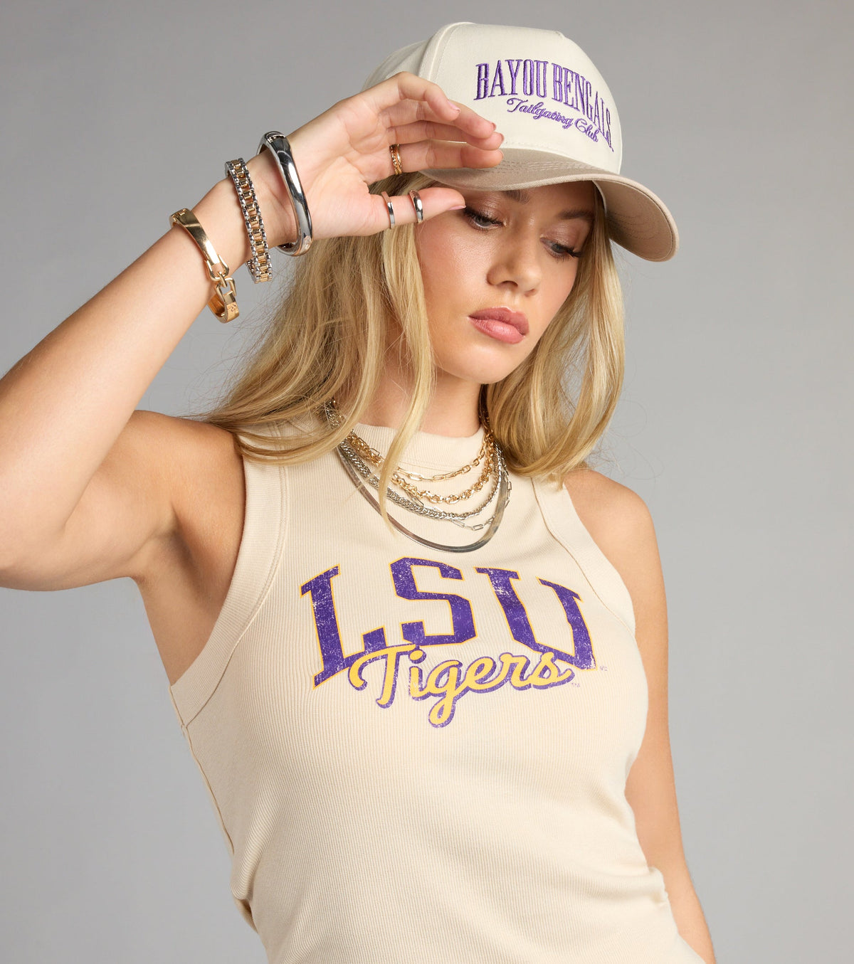 Bayou Babe LSU® Tigers® Ribbed Tank Top