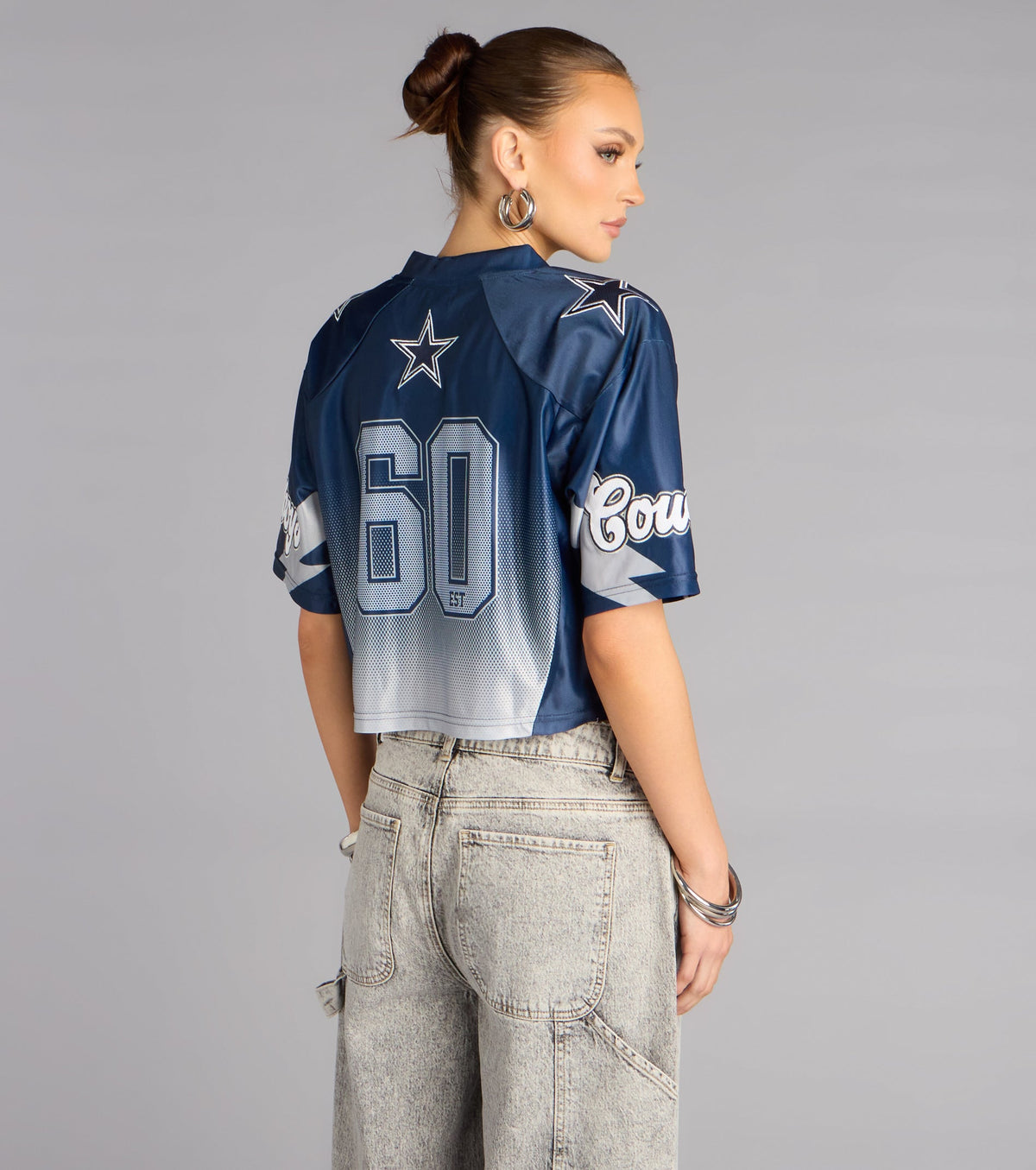 Ultra Game NFL Dallas Cowboys Mesh Crop Top