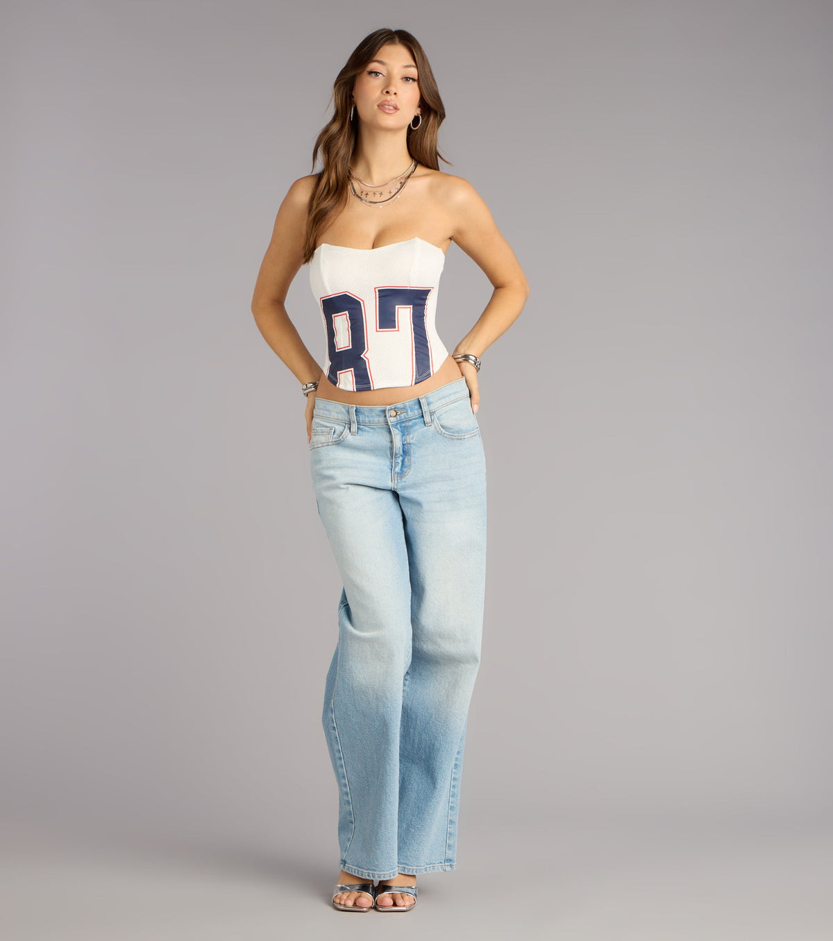 Game On Jersey 87 Corset Top