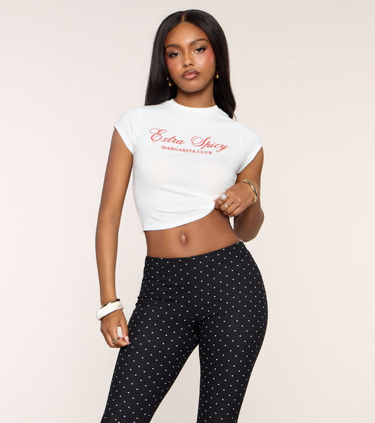 Extra Spicy Graphic Crop Tee