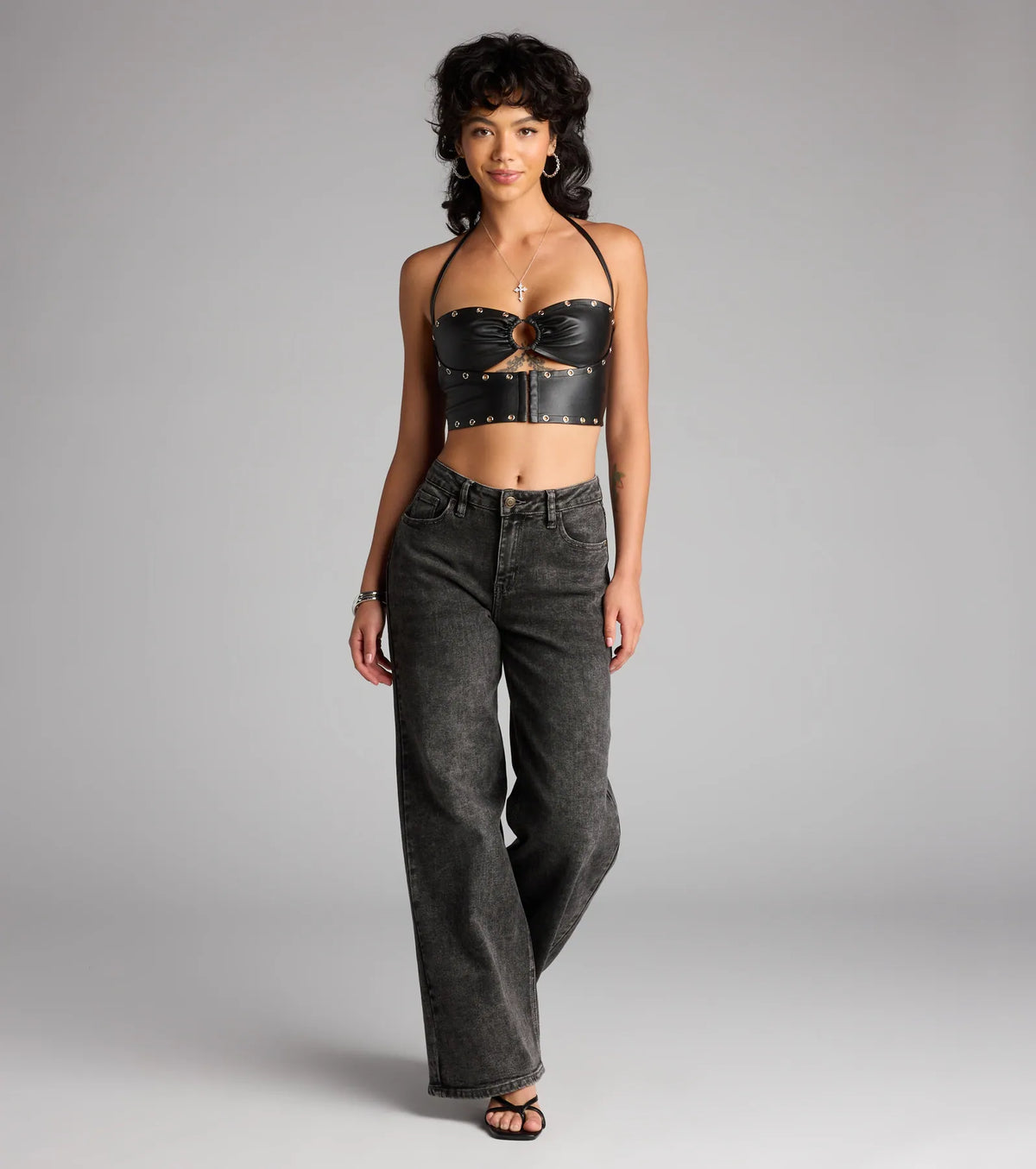 No Apologies Grommet Halter Top