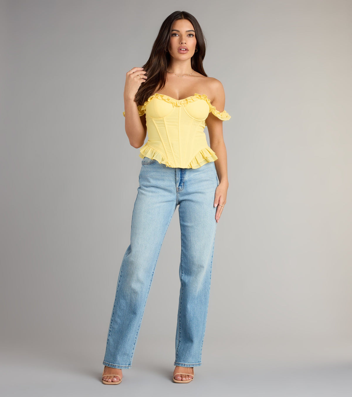 Enchanted Beauty Off-The-Shoulder Corset Top