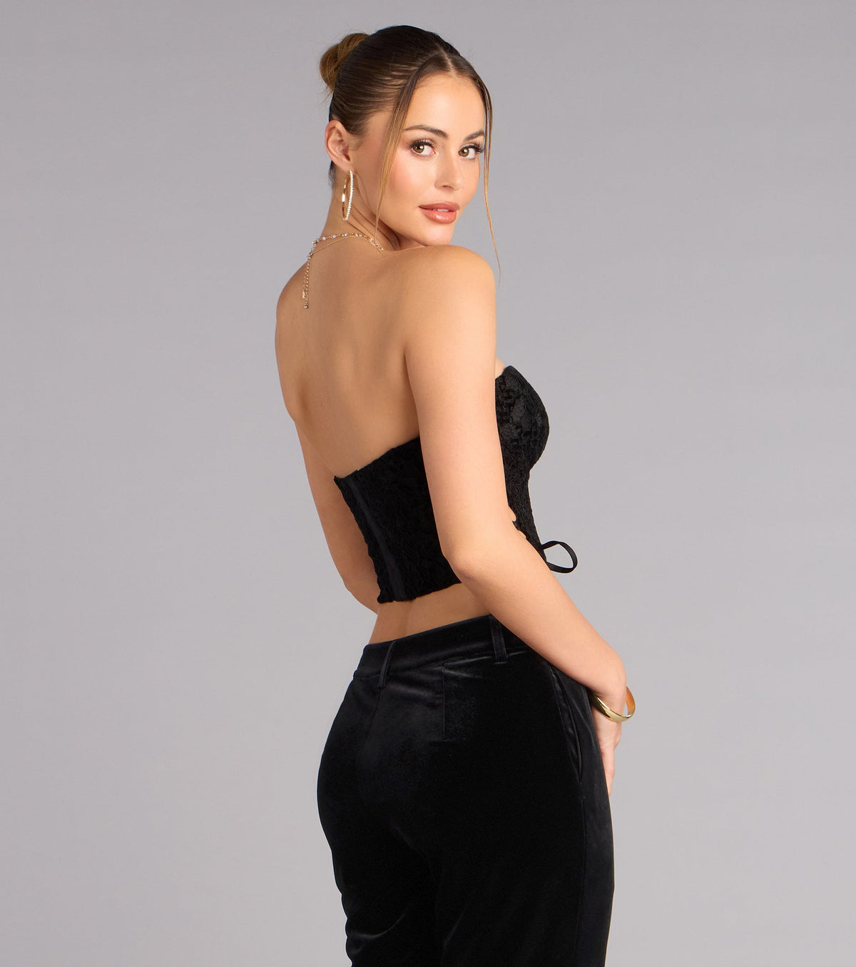 Tied to Temptation Lace Bustier