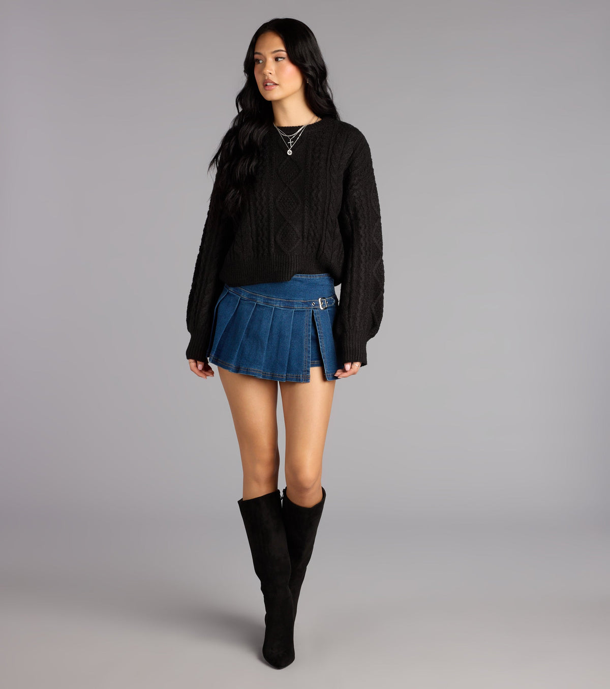 Snuggle Season Cable Knit Sweater