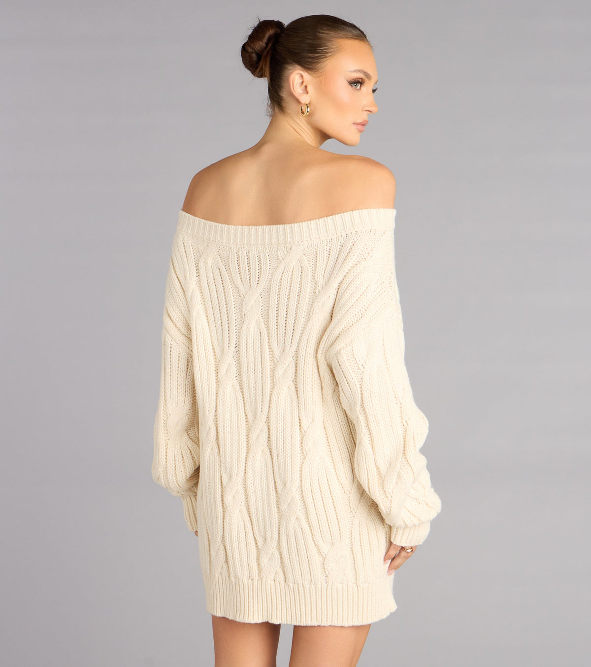 Cozy Tease Off-Shoulder Oversized Sweater