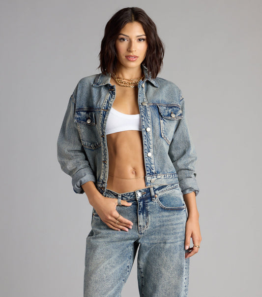 Vintage Vibes Trucker Denim Jacket