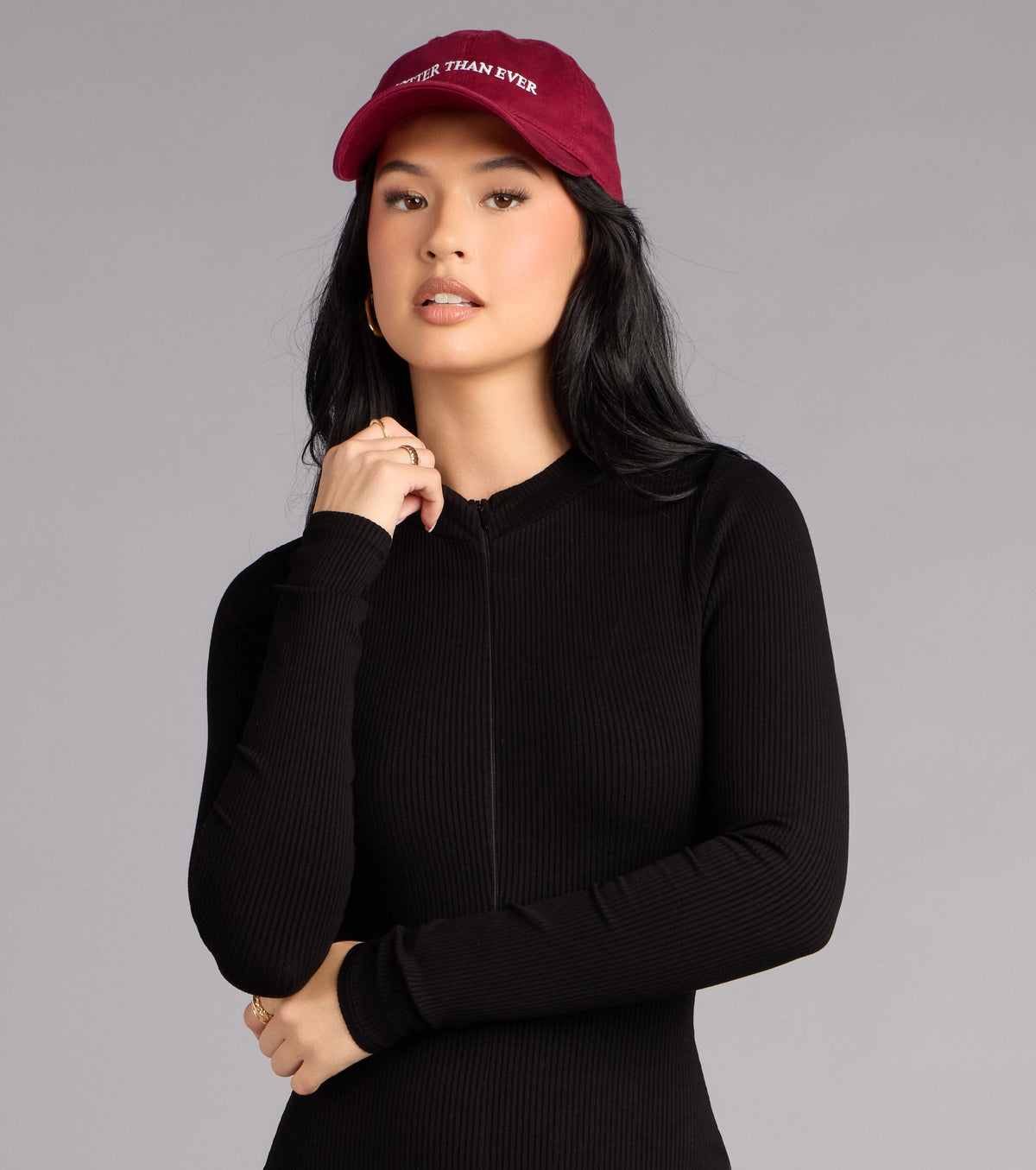 Easy Does It Ribbed Zip Up Romper