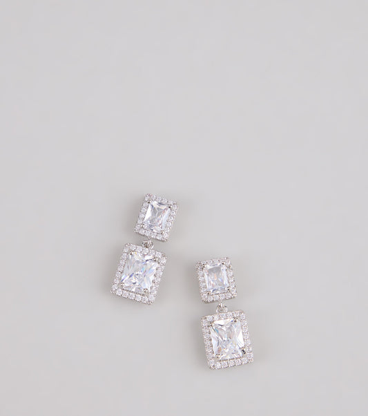 Double Take Cubic Zirconia Earrings