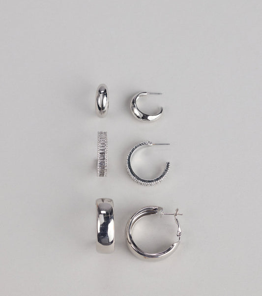 Everyday Edit Hoop Earrings Pack