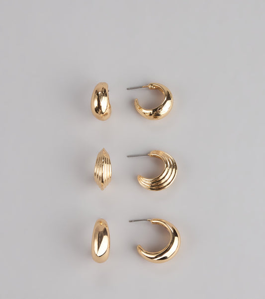 Mix And Match Three-Pack Earrings Set
