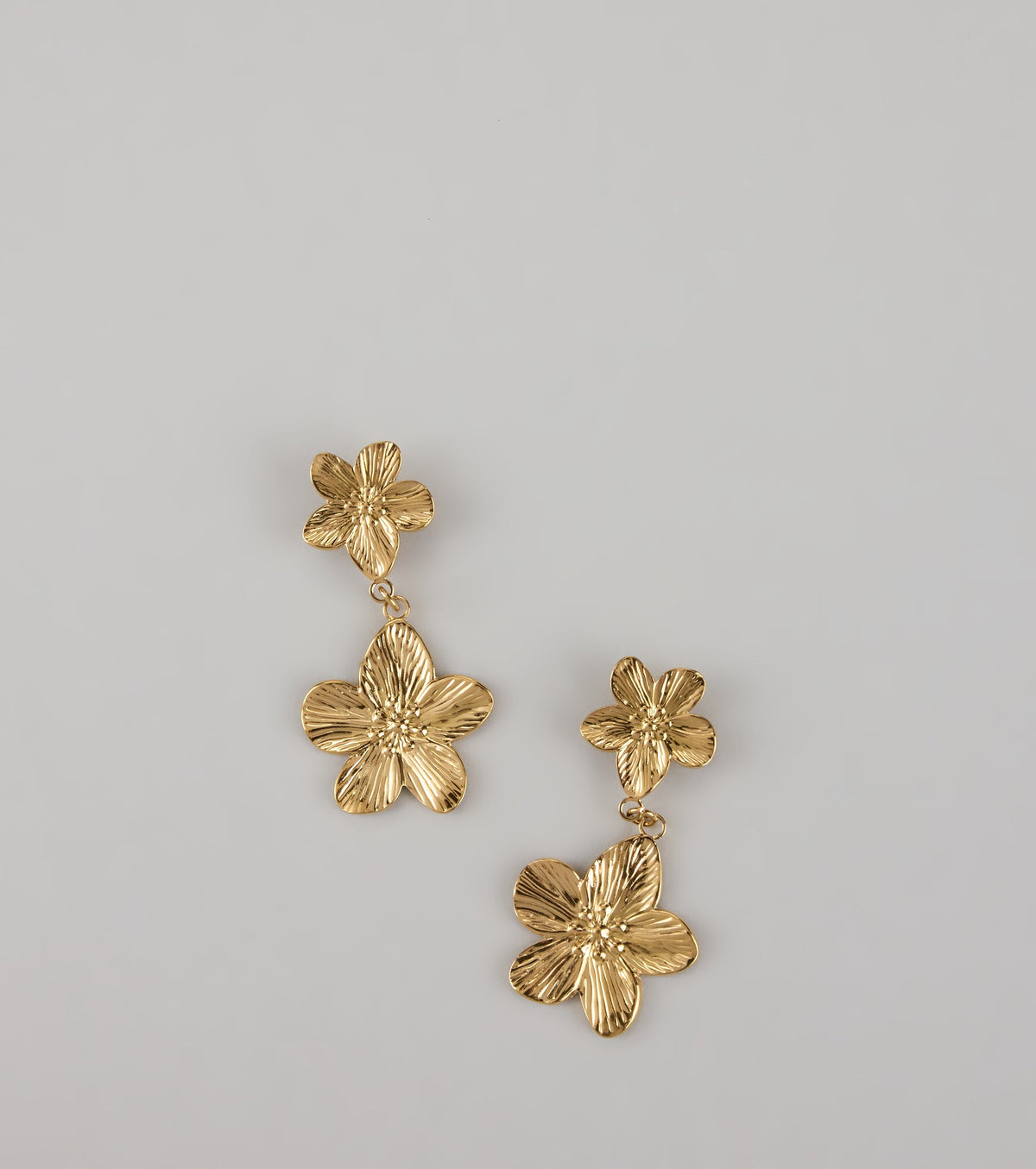 Petal Glow Flower Drop Earrings