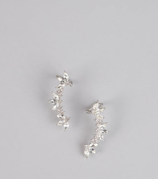 Starlit Spark Rhinestone Earrings