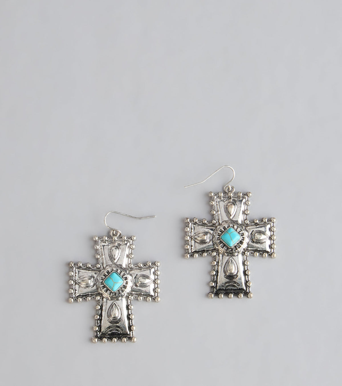 Desert Charm Cross Earrings