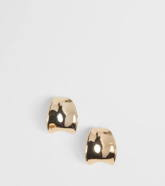 Vibe With Me Curved Half Hoop Earrings