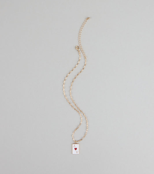 Ace Your Look Heart Pendant Necklace