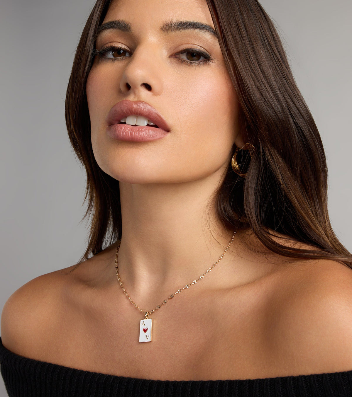 Ace Your Look Heart Pendant Necklace