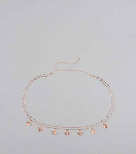 Glimmer Game Strong Layered Belly Chain