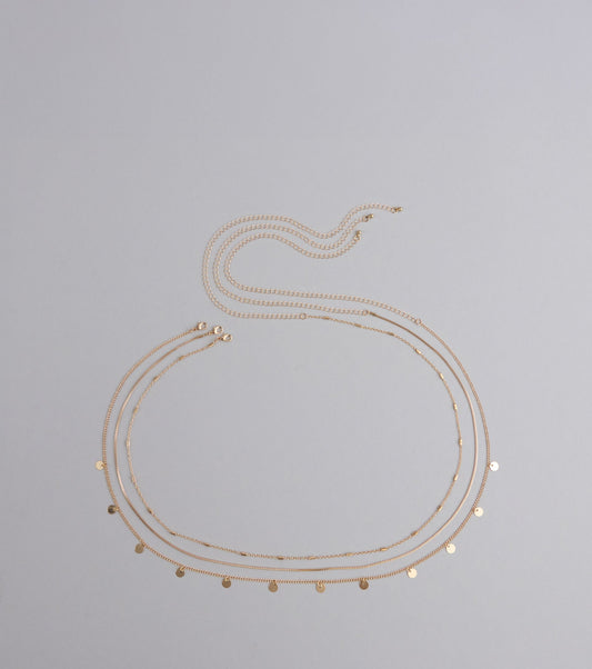 Shine On Me Layered Disc Belly Chain
