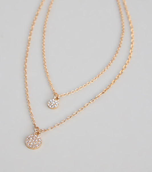 Double The Sparkle Layered Necklace
