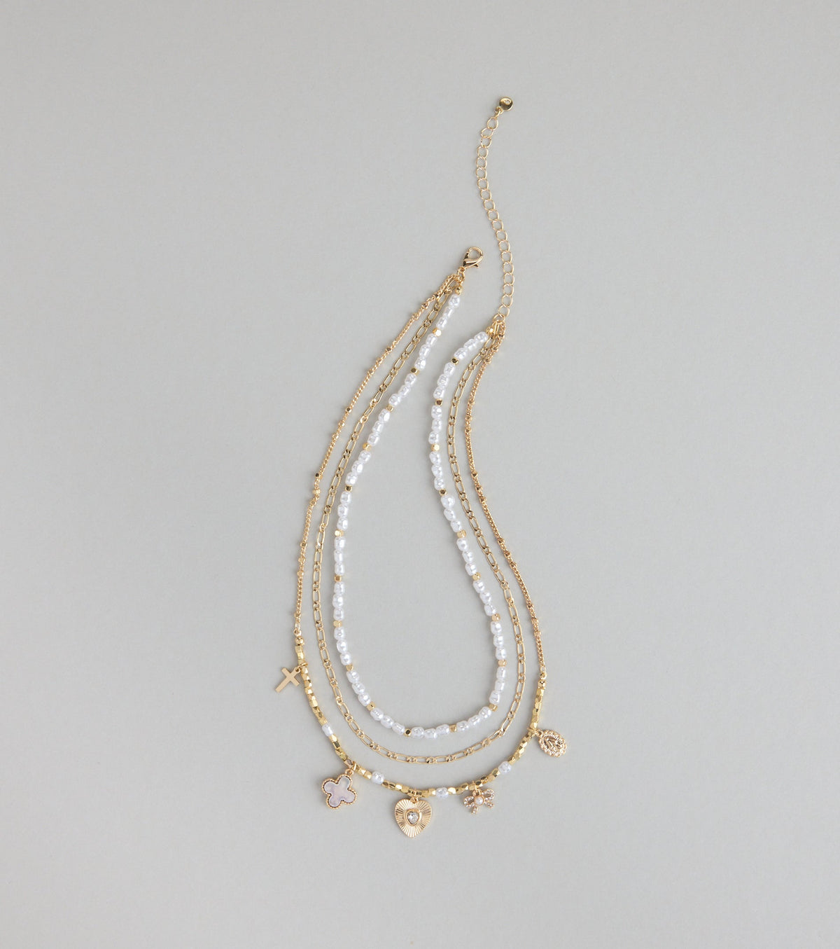 Charm School Layered Bead Necklace