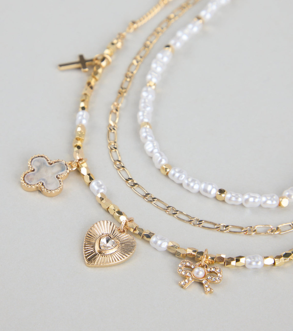 Charm School Layered Bead Necklace