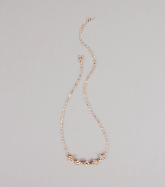 Lucky Girl Energy Clover Charm Necklace