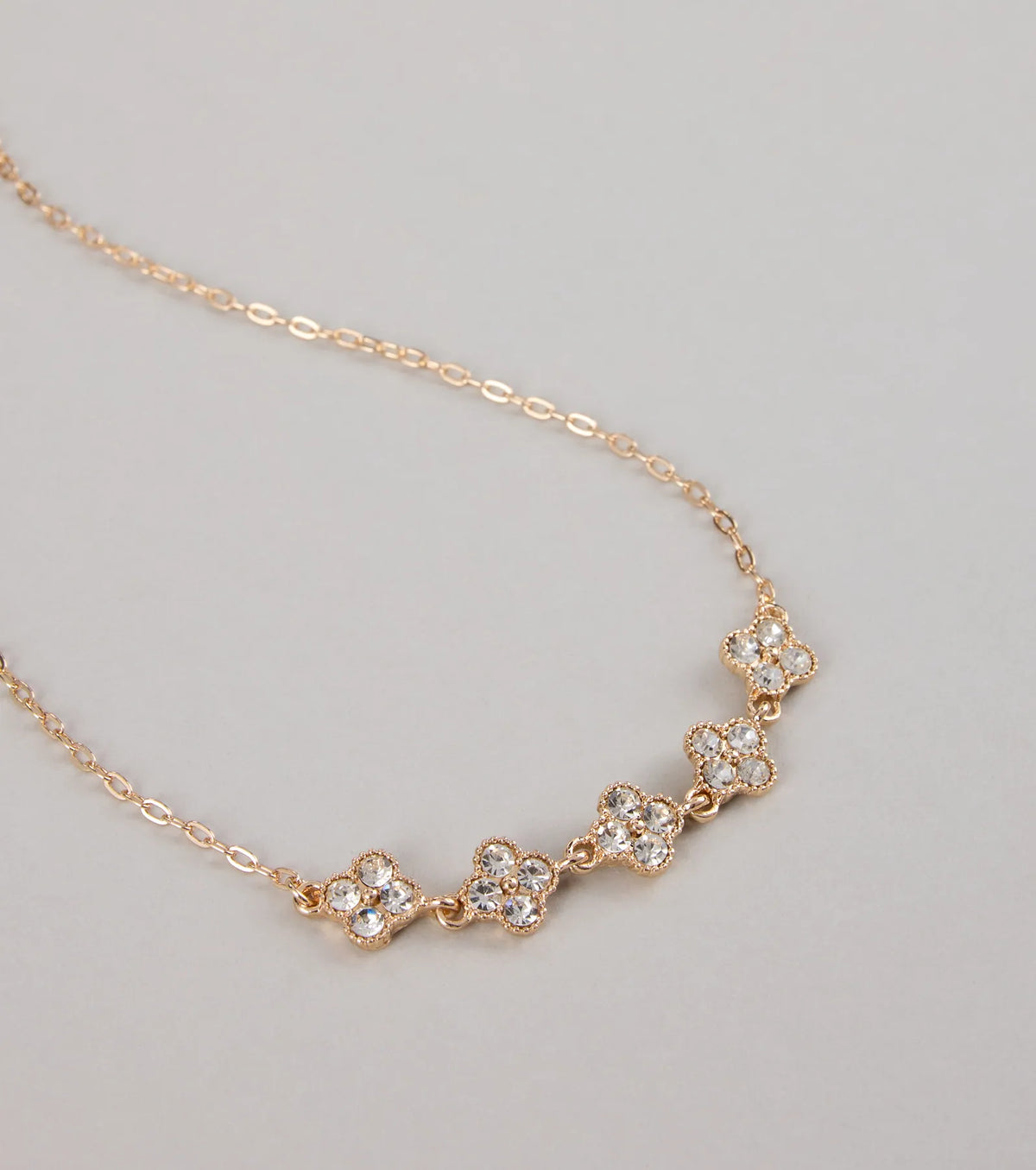 Lucky Girl Energy Clover Charm Necklace