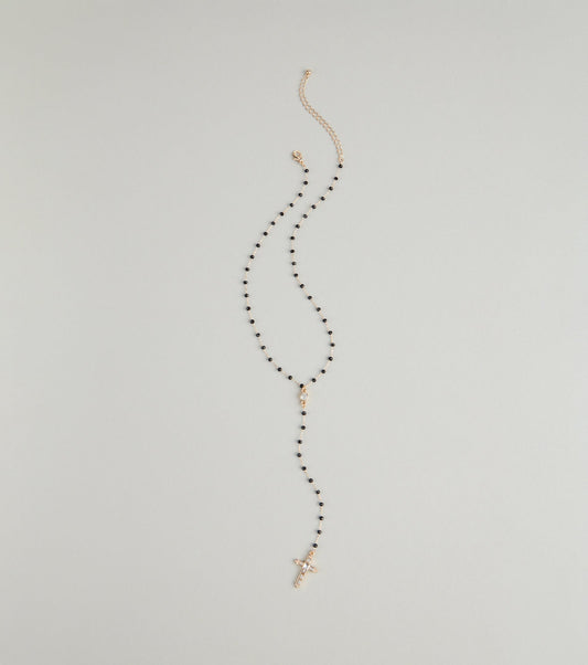 Beaded Faith Cross Necklace