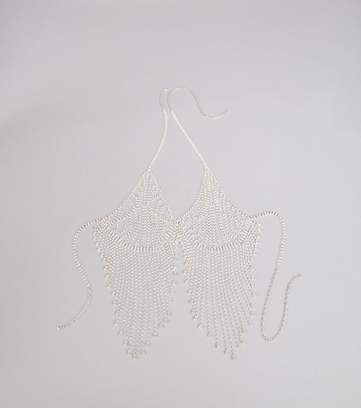 Goddess Drip Rhinestone Bra Chain Necklace
