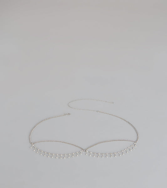 Dainty Drama Rhinestone Belly Chain