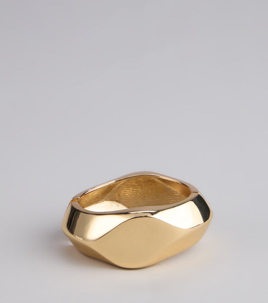 Bold Moves Statement Cuff Bracelet