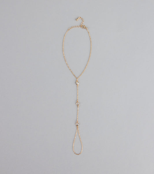 Glow Getter Rhinestone Hand Chain