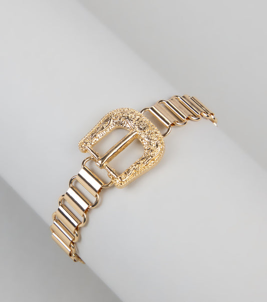 Cowgirl Chic Western Buckle Bracelet